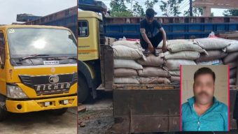 সিলেট-তামাবিল রাস্তায় ট্রাকভর্তী চিনি সহ চোরাই সদস্য আটক