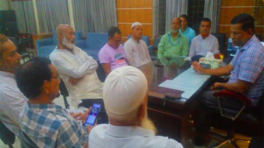 শায়েস্তাগঞ্জ থানার নবাগত ওসির সঙ্গে সাংবাদিকদের মতবিনিময়