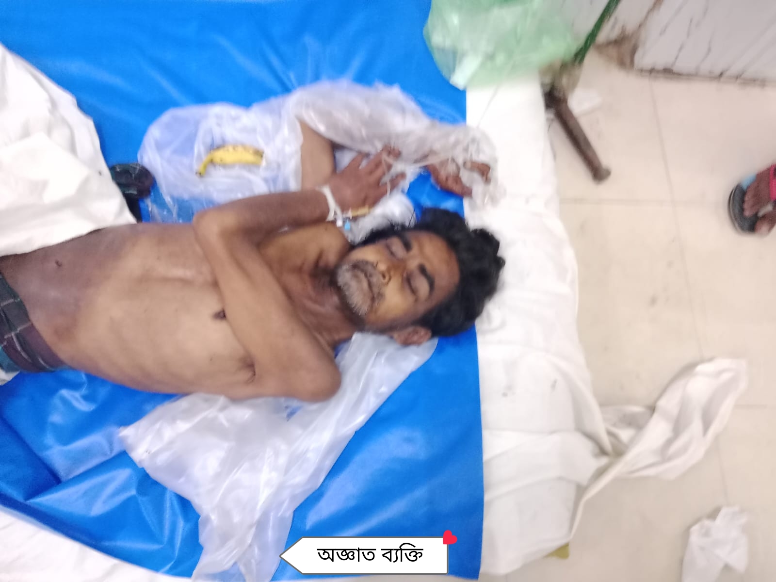 শায়েস্তানগর থেকে উদ্ধার হওয়া অজ্ঞাত ব্যক্তির মৃত্যু