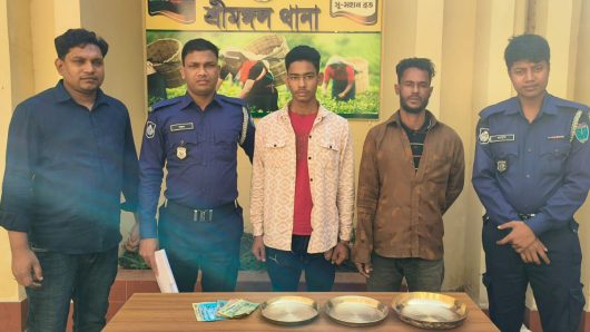 শ্রীমঙ্গলে শশ্মান কালি মন্দিরের চোরাই মাল উদ্ধার, আটক ২