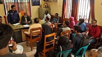 শ্রীমঙ্গলে আইনশৃঙ্খলা স্বাভাবিক রাখতে বিট পুলিশিং সভা