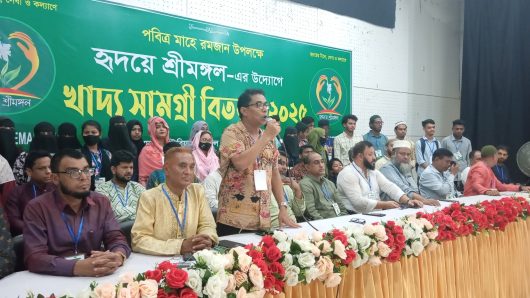 হৃদয়ে শ্রীমঙ্গলের উদ্যোগে ১২০০ পরিবারকে খাদ্য সহায়তা প্রদান