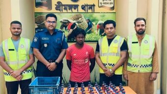 শ্রীমঙ্গলে এস্কাফ সিরাপ সহ মাদক কারবারি গ্রেপ্তার