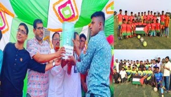 জৈন্তাপুর হেমু ভাটপাড়া ফুটবল ক্লাবের উদ্যোগে প্রীতি ফুটবল ম্যাচ অনুষ্ঠিত