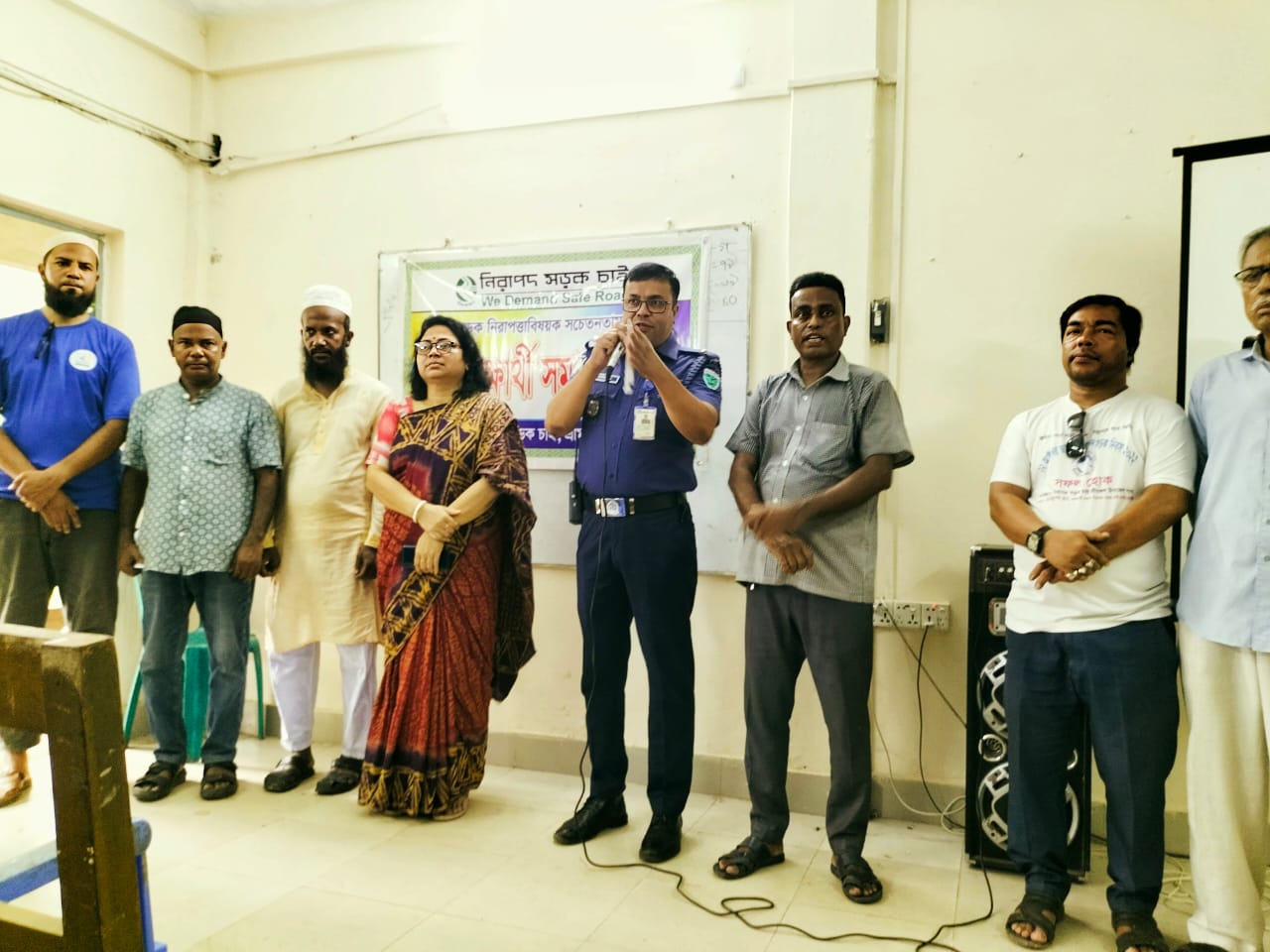 শ্রীমঙ্গলে শিক্ষার্থীদের নিয়ে সড়ক নিরাপত্তা বিষয়ক সমাবেশ