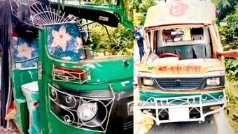 শান্তিগঞ্জে সড়ক দুর্ঘটনায় শিশু সহ নিহত ২, আহত ৬