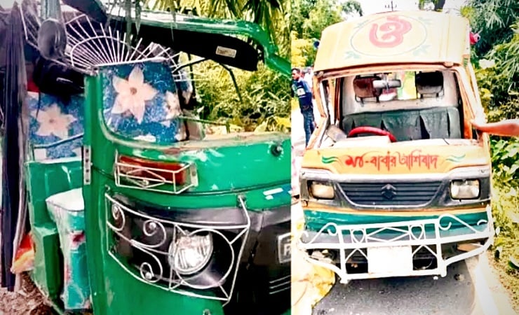শান্তিগঞ্জে সড়ক দুর্ঘটনায় শিশু সহ নিহত ২, আহত ৬