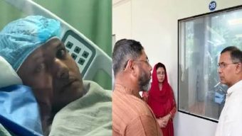 আহত সেনা কর্মকর্তাকে দেখতে সিএমএইচে গেলেন প্রধানমন্ত্রী
